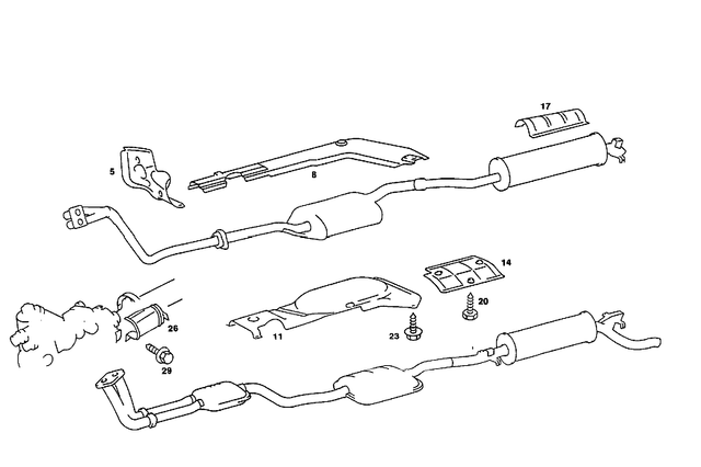 1236822171 - Exhaust System: Screening for Mercedes-Benz Image image
