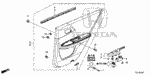 90662T2A003 - Interior/Bumper: GROMMET, SCREW (5MM) (SEAL) for Honda Image