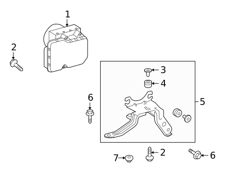 ABS Components for 2009 Pontiac Vibe #0
