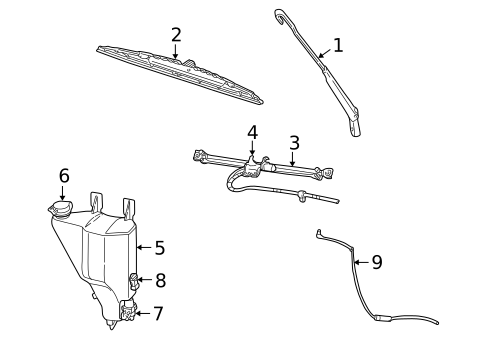 Wiper & Washer Components for 2005 Dodge Ram 1500 #0