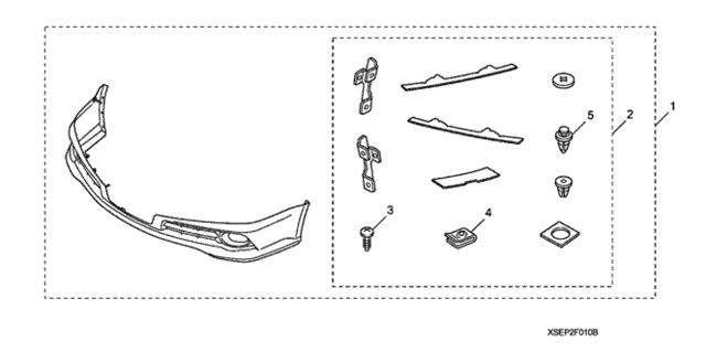Front Under Spoiler (2) for 2008 Acura TL #0