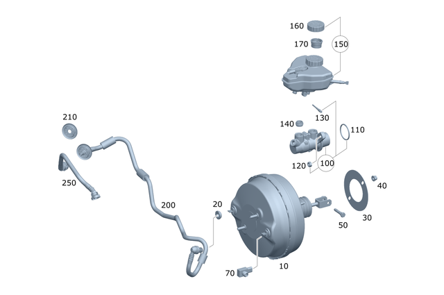 827164 - Brake System: Nut for Mercedes-Benz Image image