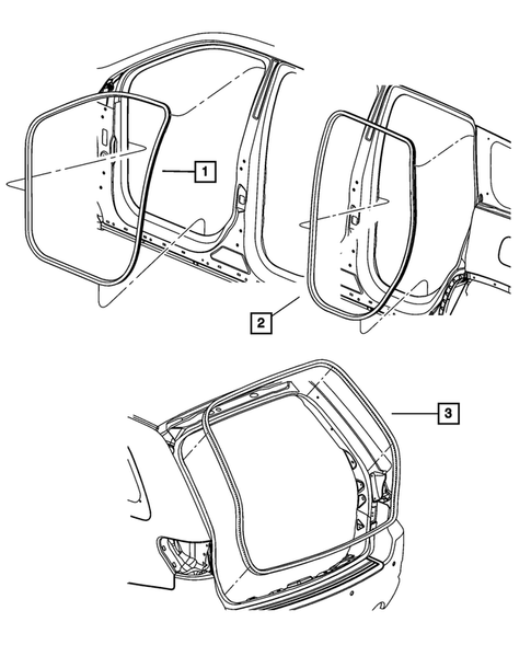 Body Structure Welds, Weatherstrips, Seals, Sealers and Adhesives for 2013 Jeep Grand Cherokee #0