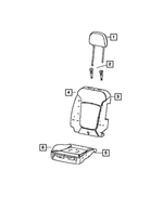 6SF90LXHAA - Interior Trim: Front Headrest for Mopar Image