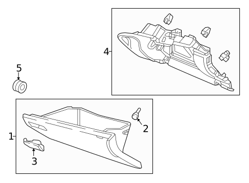 Glove Box for 2021 Honda Insight #0