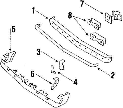 Bumper Assembly for 1984 Oldsmobile Omega #0