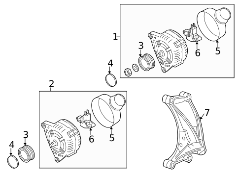 Alternator for 2012 Audi A7 Quattro #2