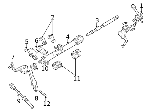 Shaft & Internal Components for 2006 Mercury Monterey #0