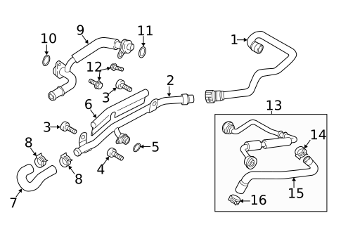 Water Pump for 2017 Audi A6 #6