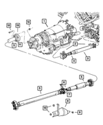 5142379AA - Transfer Case Model MS140: Driveshaft Boot for Mopar Image