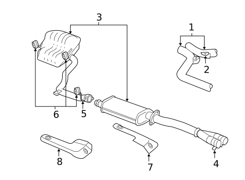 Mufflers for 2008 Chrysler 300 #0