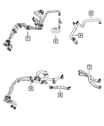 5058527AE - Air Conditioners and Heaters: Heater Supply And Return Hose for Mopar Image