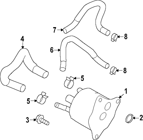 Oil Cooler for 2025 Subaru Forester #0