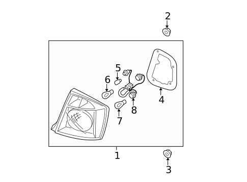 Tail Lamps for 2009 Kia Spectra5 #0