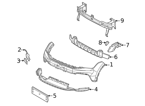 Bumper & Components - Front for 2022 Volkswagen Tiguan #0