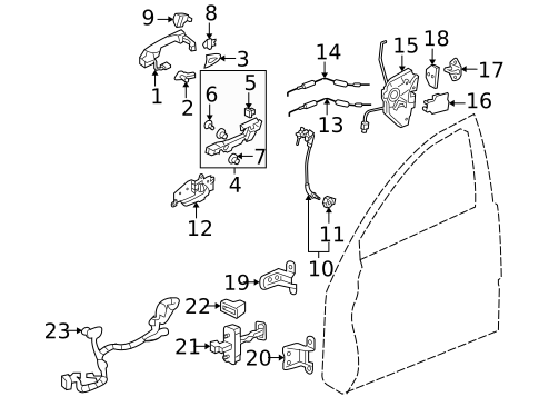 Front Door for 2006 Acura RL #2