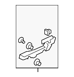 72143SJAA11 - Body: Handle, Outside Base for Acura: RL Image