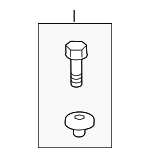 861552H100 - Engine: Air Inlet Shield Retainer for Kia: Carnival, Forte, Forte Koup, Forte5, K4, K900, Niro, Niro EV, Optima, Rio, Rio5, Sedona, Sorento, Sportage, Stinger Image
