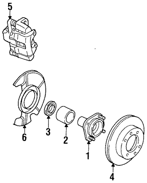 Front Brakes for 1988 Nissan Sentra #1