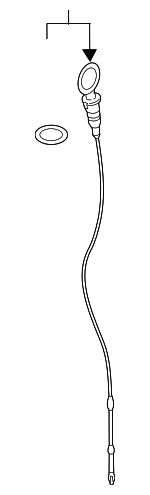 4L115611K - Engine: Dipstick for Volkswagen: Beetle, Golf, Golf SportWagen, Jetta, Passat Image