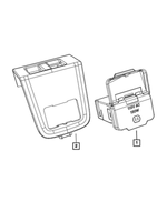 1UB90DX9AA - Electrical: Floor Console Bezel for Jeep: Wrangler, Wrangler JK Image