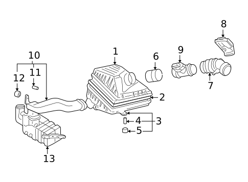 Air Intake for 1999 Hyundai Sonata #0