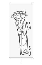 4L3Z1640476AA - Body: Inner Pillar for Ford: F-150 | Lincoln: Mark LT Image