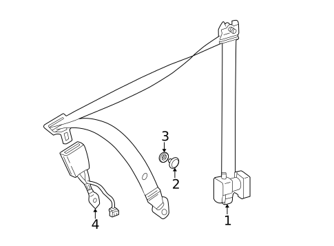 Front Seat Belts for 2009 Mercedes-Benz SL63 AMG #0