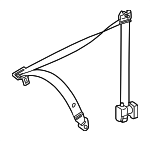 23086004857F03 - Electrical: Seat Belt Assembly for Mercedes-Benz Image