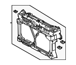 C51353110G - : OEM NEW 2012-2015 Mazda 5 Grand Touring Radiator Support Panel Shroud C51353110G for Mazda: 5 Image