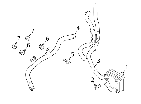 Trans Oil Cooler for 2022 Kia Forte #0