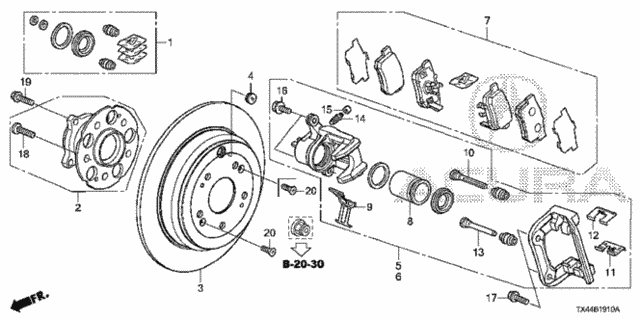 Rear Brake for 2013 Acura RDX #0