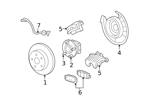 Rear Brakes for 2007 Pontiac Torrent #0