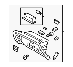 845404C00087 - Body: Glove Box Frame for Kia: Optima Image