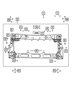 68419666AA - Cooling: Radiator Closure Panel for Mopar Image