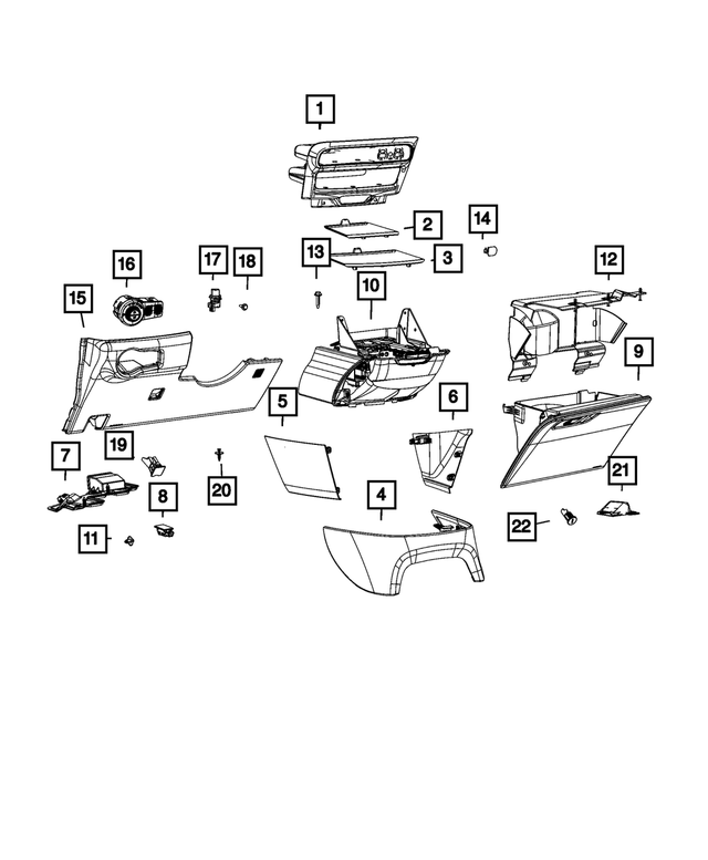 68534260AA - Interior Trim: Storage Bin Mat for Mopar Image image