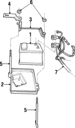 55346107 - Electrical: Hold Down Support for Jeep: Cherokee Image