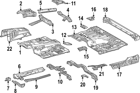 Floor - Cab for 2023 Toyota Tundra #1
