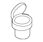 1C0857962D2QL - Body: Ashtray for Volkswagen: Beetle Image