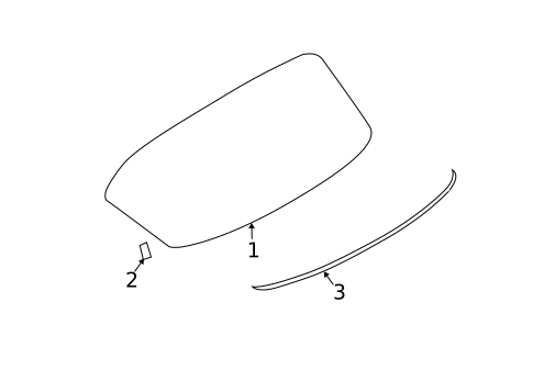 Glass - Lift Gate for 2015 Nissan Juke #0