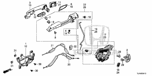 Rear Door Locks - Outer Handle for 2019 Honda CR-V #0