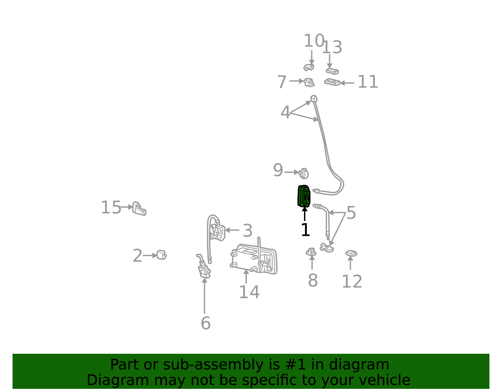 1992-2014 Ford Handle, Outside AC2Z-15431A02-A | QuirkParts