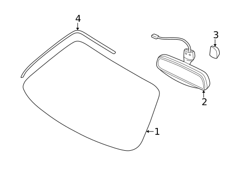 Reveal Moldings for 2004 Jaguar XK8 #0