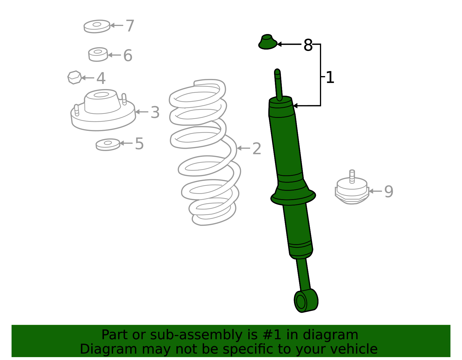 48510-8Z448 - Shock Absorber 2016-2023 Toyota Tacoma | Longo
