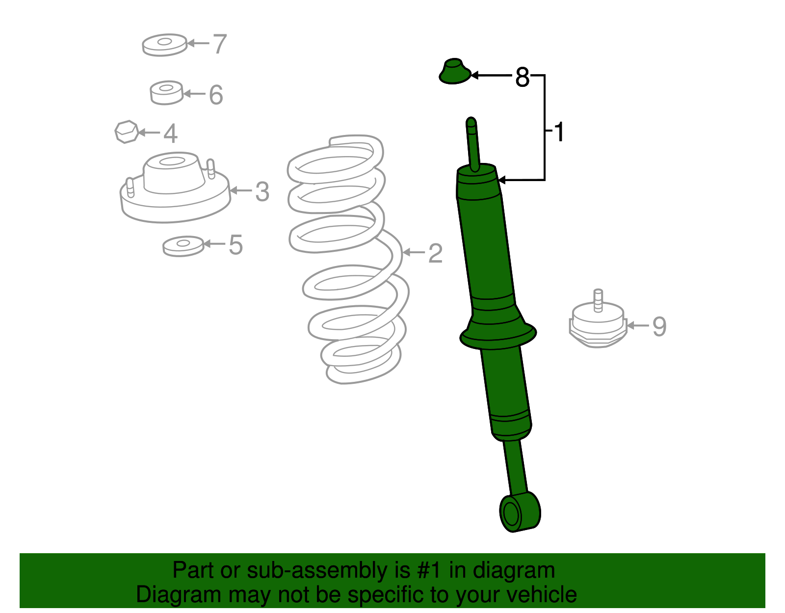 OPP　穂先 48510B1040 - Shock absorber OE number by DAIHATSU | Spareto