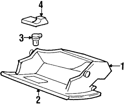 Glove Box for 1993 Mercury Grand Marquis #0