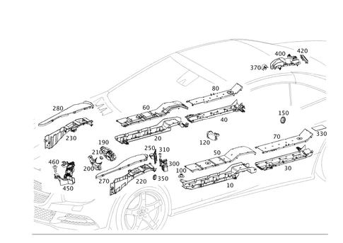 Cable Cover and Cable Ducts for 2016 Mercedes-Benz SL550 #0