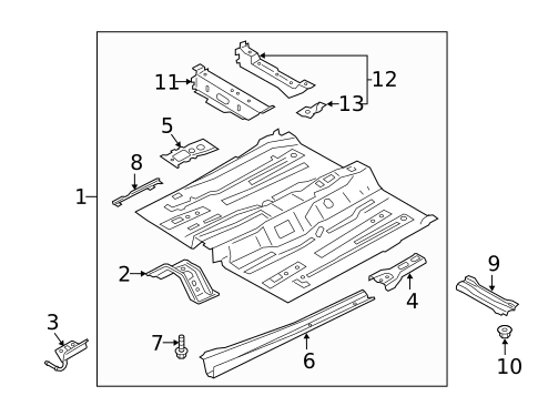 Floor & Rails for 2018 Ford EcoSport #0