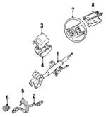 MR130358 - Steering: Column Assembly for Mitsubishi Image