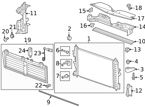 Radiators, Coolers & Related Components for 2017 Chevrolet Cruze #0